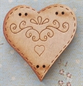 Picture of Wooden Patterned Heart