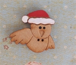 Picture of Wooden Bird with Christmas Hat