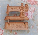Picture of Wooden Brooch - Quilts