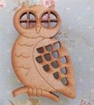Picture of Wooden Owl Brooch